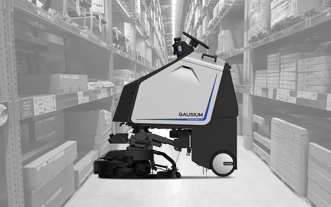 Logistieke industrie robotschrobmachine 75
